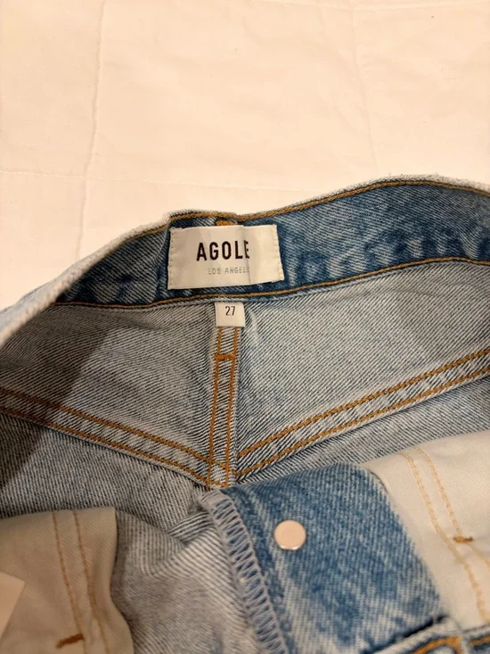 NWOT Agolde Stella High Rise Distressed Short - Picture 6 of 9